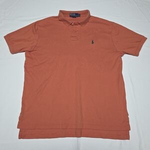 Polo by Ralph Lauren Men's Orange Polo Shirt